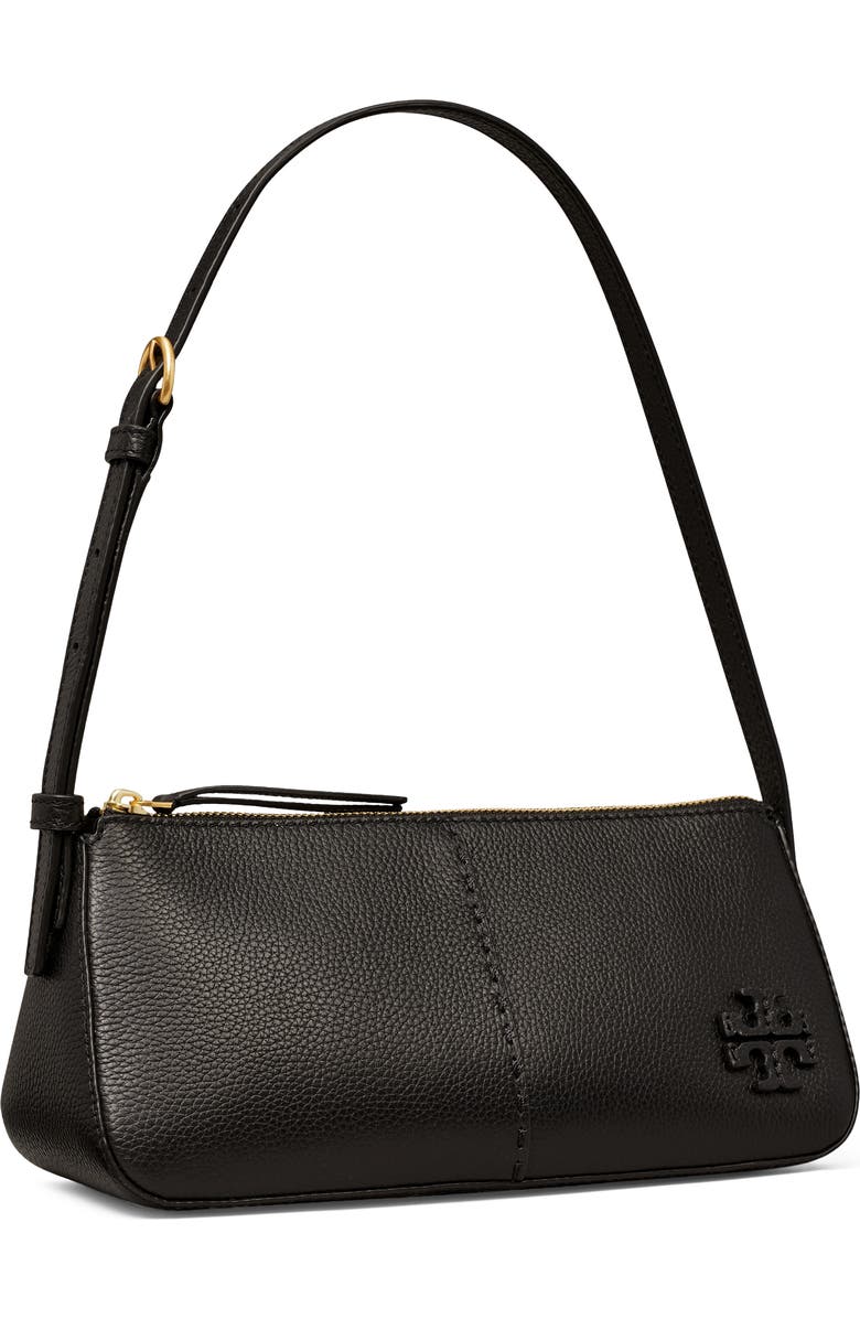 Tory Burch McGraw Pebble Leather Wedge Shoulder Bag, Alternate, color,