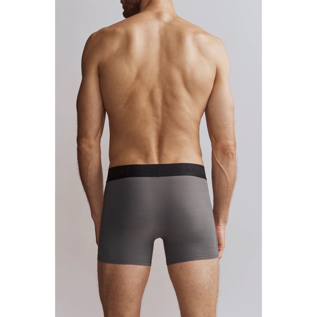 Rhone Active C.o.r. 4-inch Performance Boxer Trunks In Gray