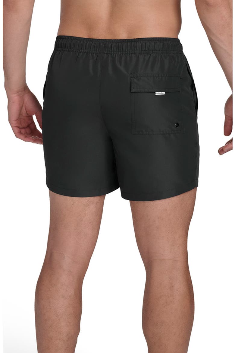 CK Outline Volley Swim Trunks, Alternate, color, BLACK