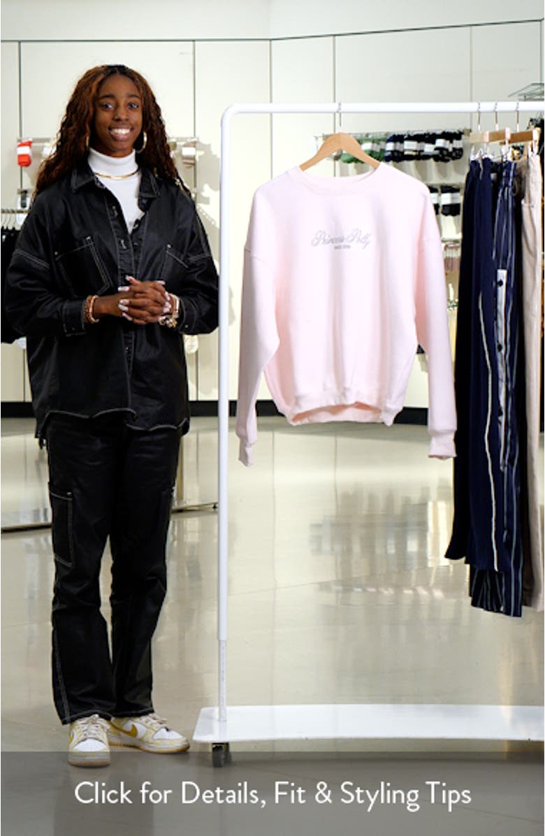 Logo Embroidered Graphic Sweatshirt, sales video thumbnail