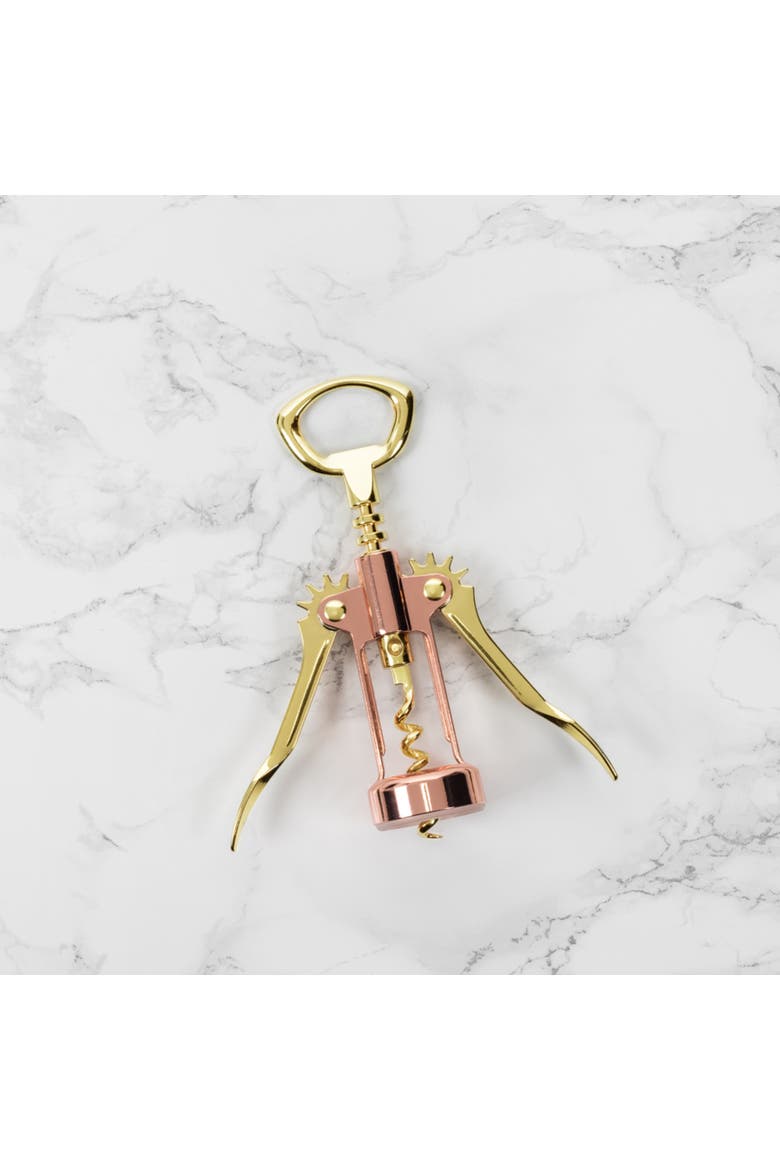 Winged Corkscrew in Copper & Gold, Alternate, color, Copper