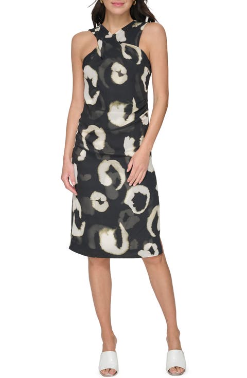 Animal Print Shift Dress