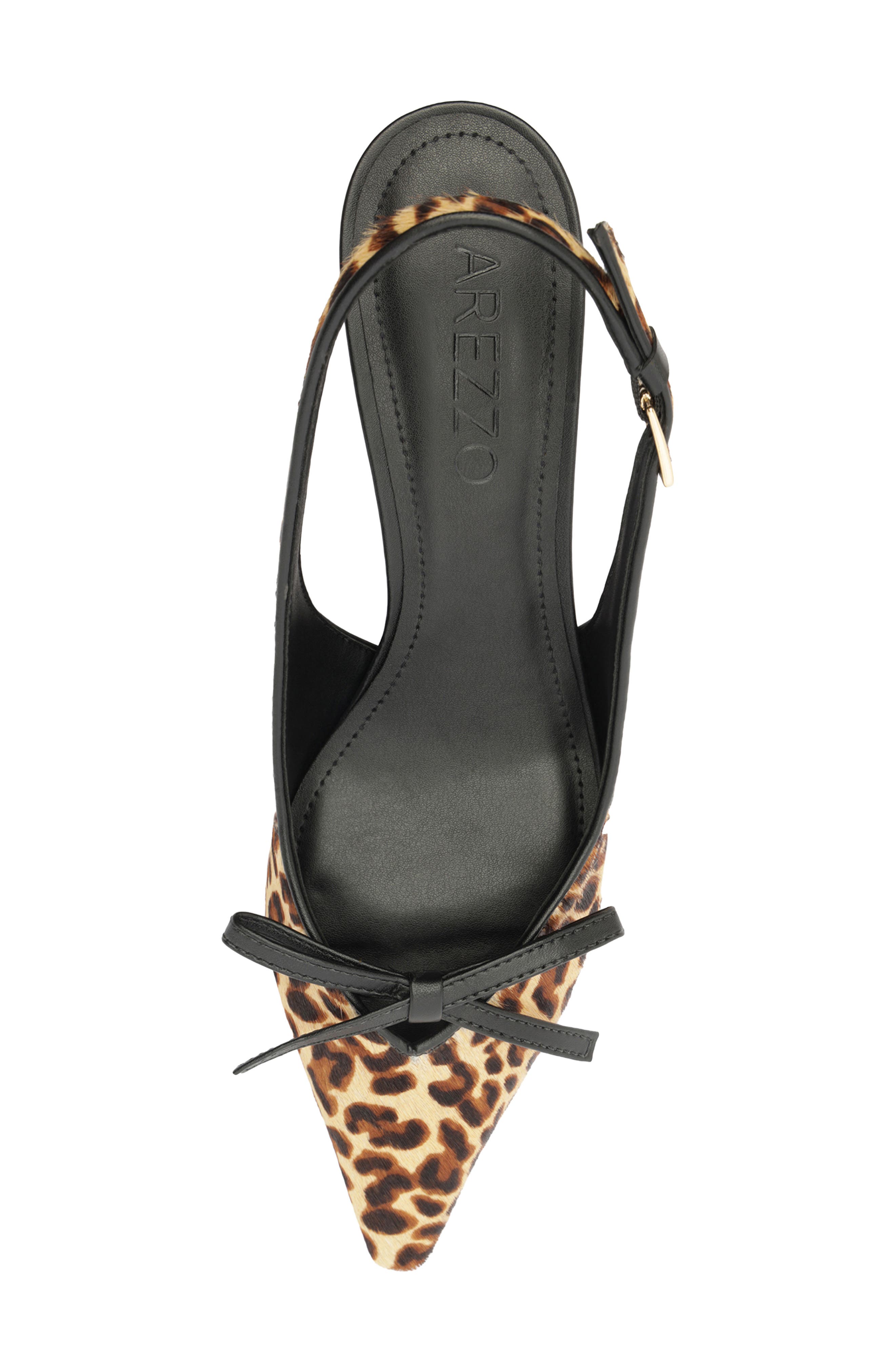Bowie Slingback Pointed Toe Pump, Alternate, color, LEOPARD