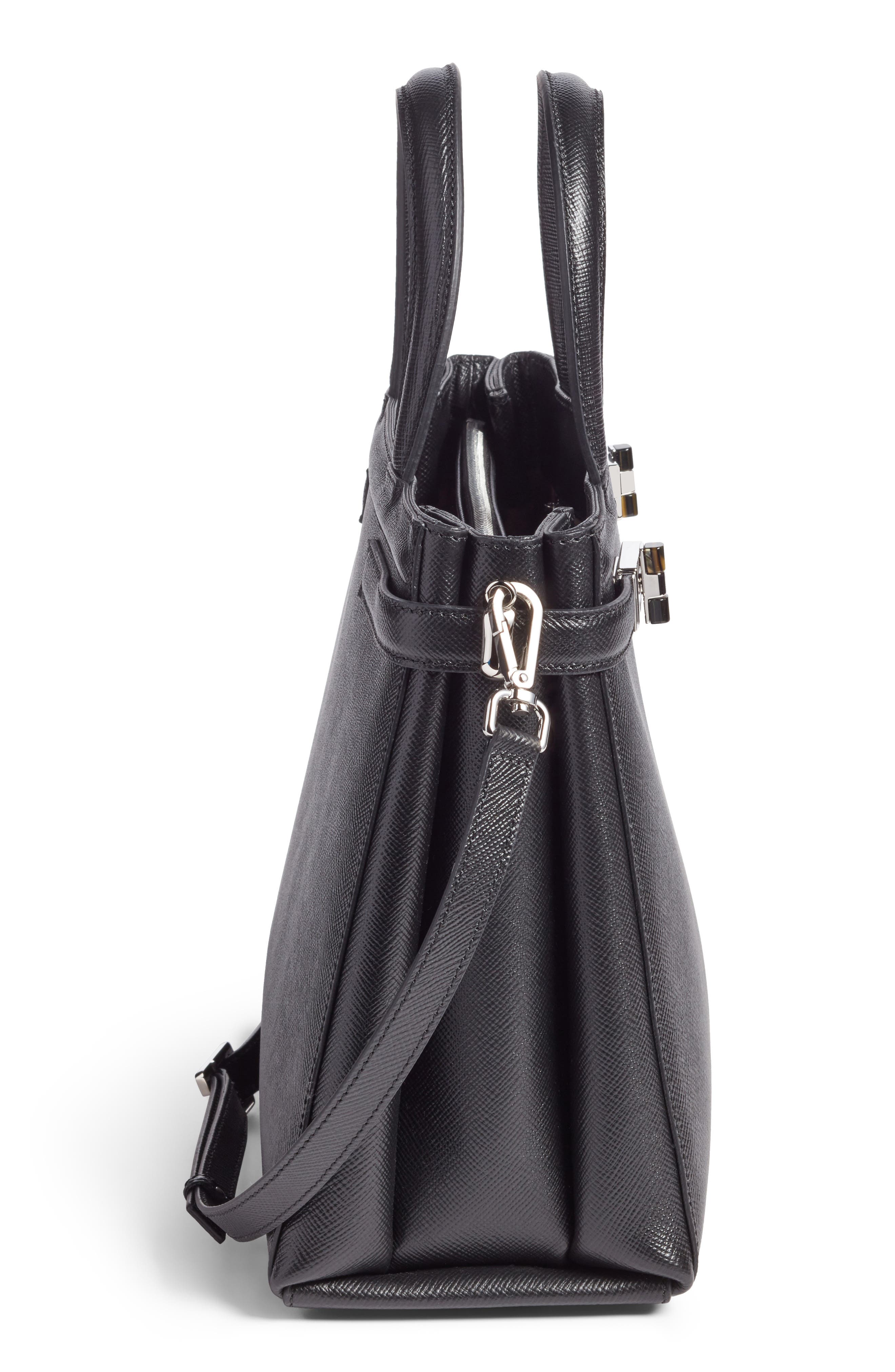 Serapian Milano Small Meline Evolution Leather Bag, Alternate, color, 