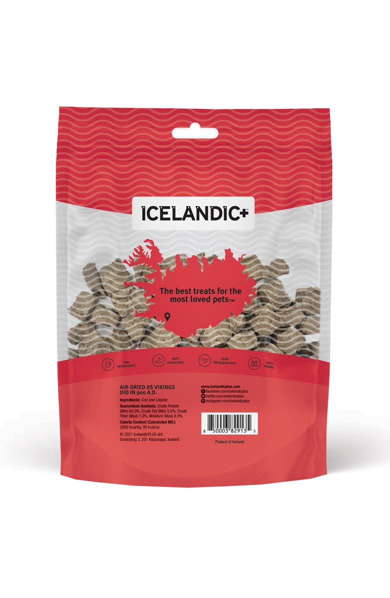 ICELANDIC+ Cod & Lobster Combo Bites Dog Treat 3.0Oz Bag, Alternate, color, Multicolored