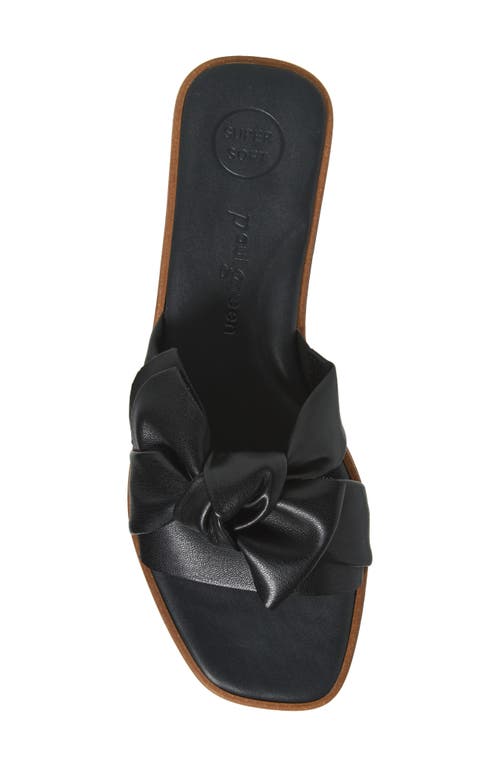 Paul Green Annie Slide Sandal In Black Future Nappa