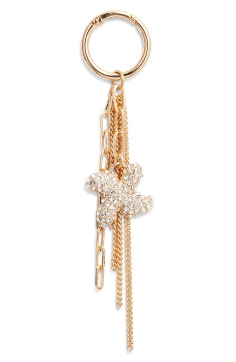 Pavé Crystal Inital Bag Charm