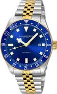 Haurex Italy Abisso Automatic Two Tone Bracelet Watch, 41mm
