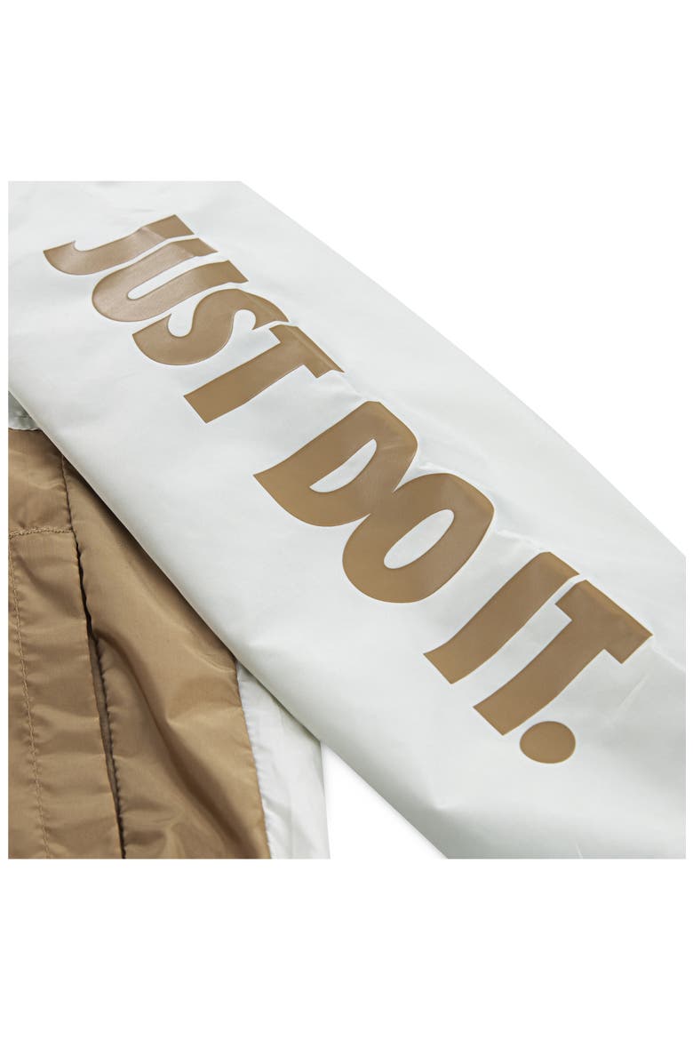 Kids' Just Do It Windrunner Jacket, Alternate, color, LIGHT BONE