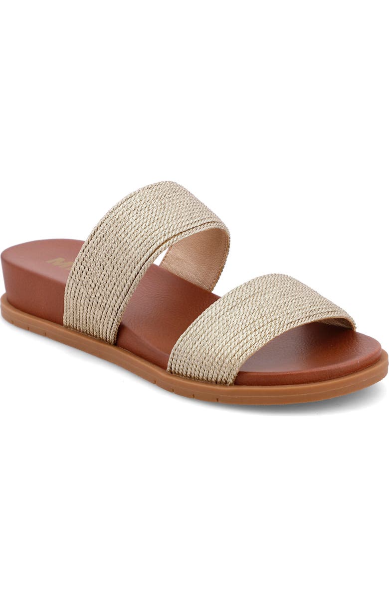 MIA Yelena Wedge Slide Sandal, Main, color, Gold