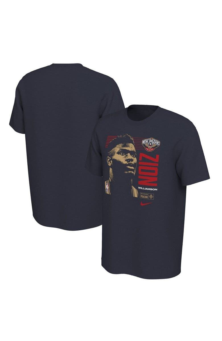 Nike Men's Nike Zion Williamson Navy New Orleans Pelicans 2019 NBA Draft First Round Rookie T-Shirt, Main, color, Navy