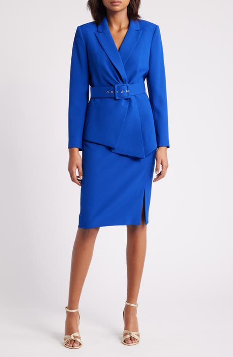 Tahari ASL ベルテッドラップスカートスーツ Shop Tahari ASL Online | Nordstrom