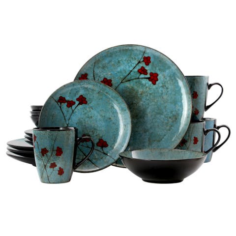 Floral Accents 16 Piece Dinnerware Set