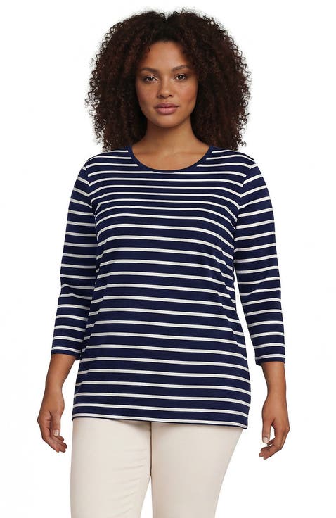3/4 Sleeve Cotton Supima Tunic
