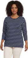 Lands' End 3/4 Sleeve Cotton Supima Tunic