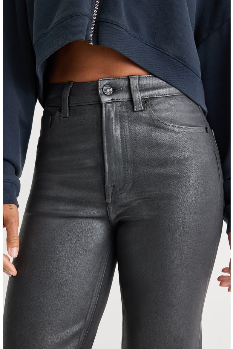 Good True Coated High Waist Straight Leg Jeans, Alternate, color, RUNE