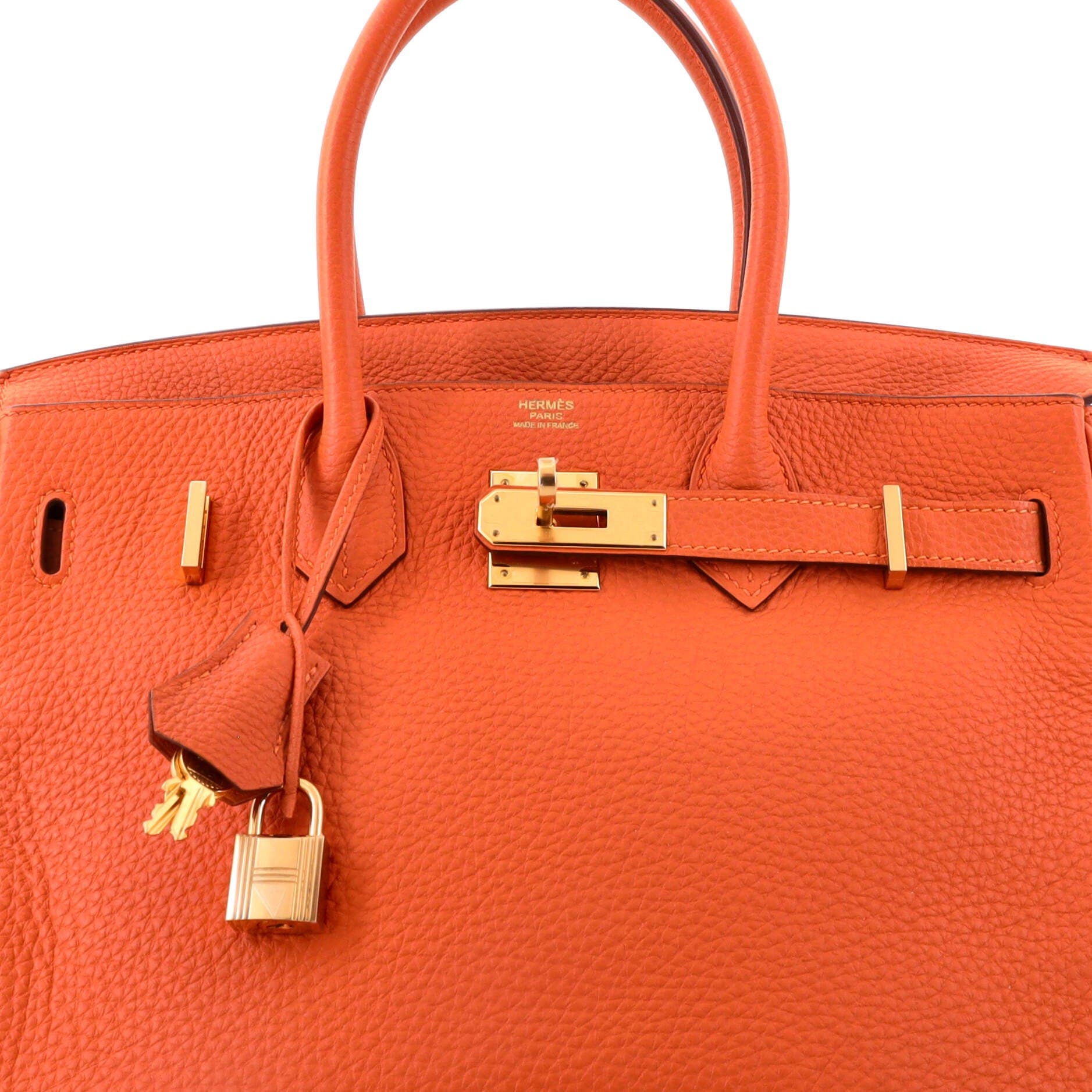 Birkin Handbag Orange Togo with Gold Hardware 30, Alternate, color, Orange