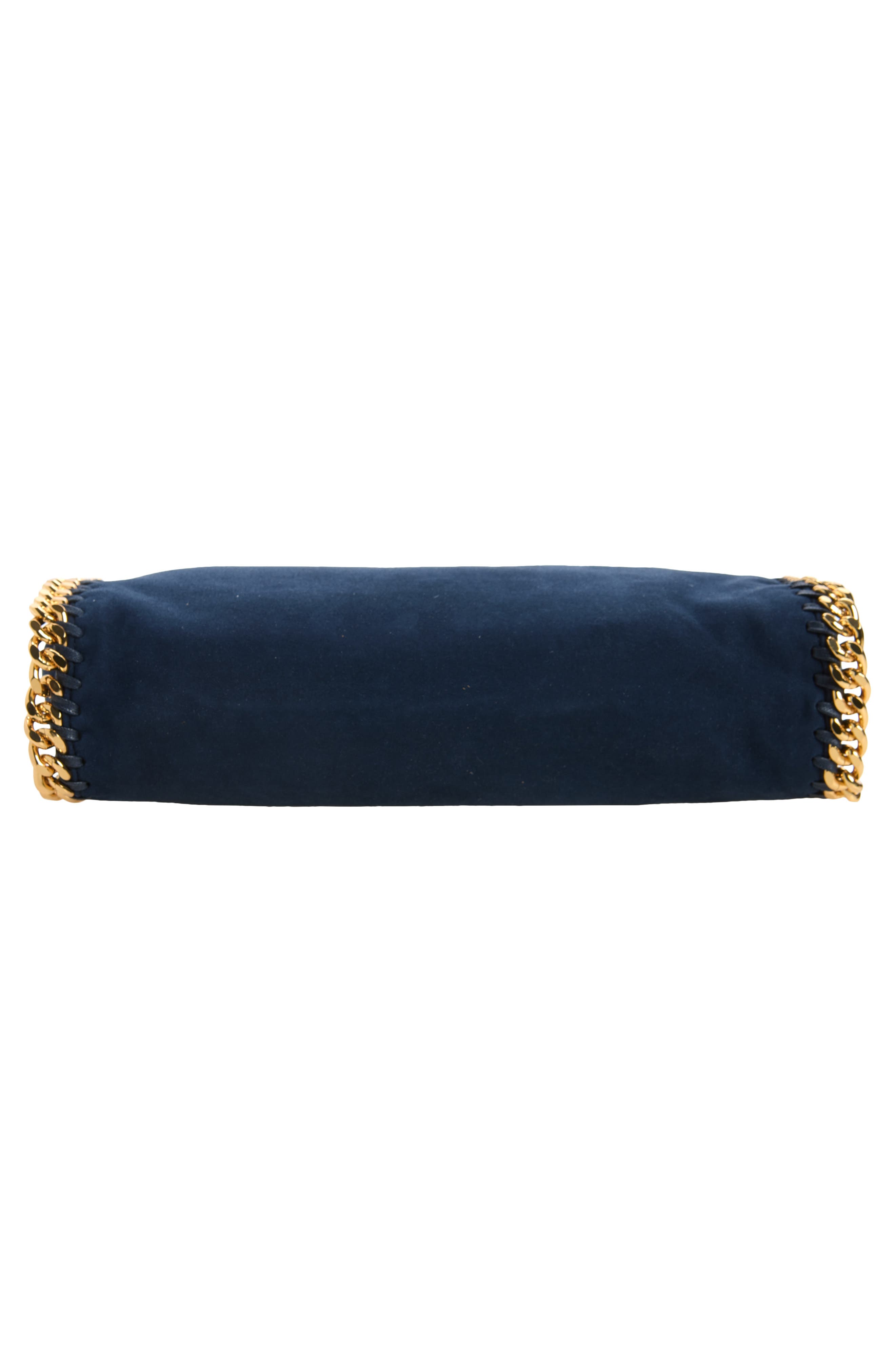 Mini Falabella Faux Suede Crossbody Bag, Alternate, color, NAVY