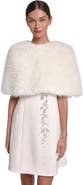 HALSTON Faux Fur Capelet
