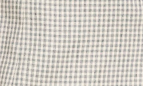 Theory Womens Check-print Sleeveless Linen-blend Midi Dress Cream Multi In Cream Multi