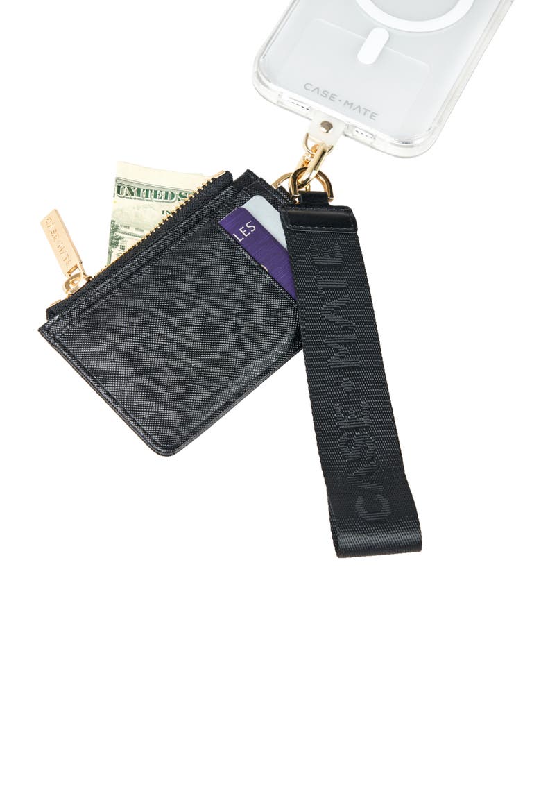 Essential Wallet Phone Strap, Alternate, color, BLACK
