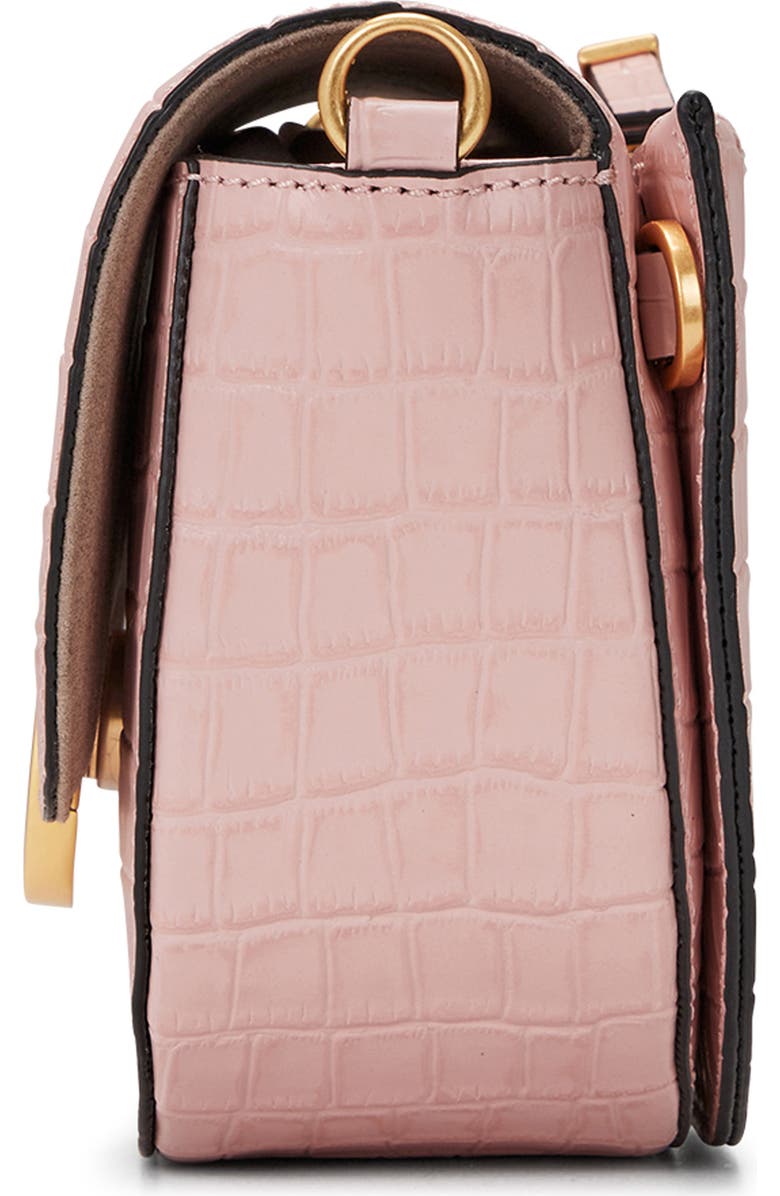 Oryany Lottie Croc Embossed Crossbody Bag, Alternate, color, Vintage Pink