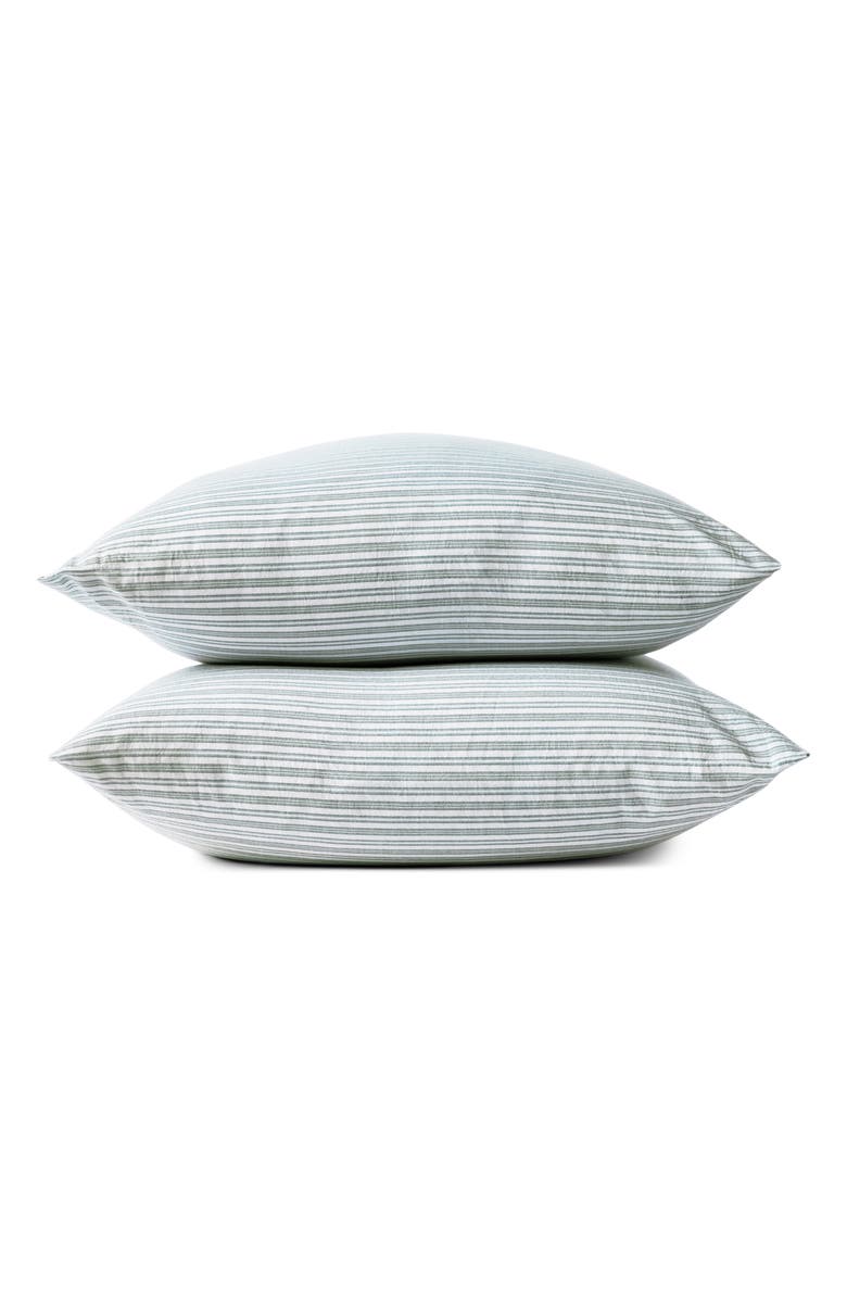 Coyuchi Organic Cotton Crinkled Percale<sup>™</sup> Set of 2 Pillowcases, Main, color, 