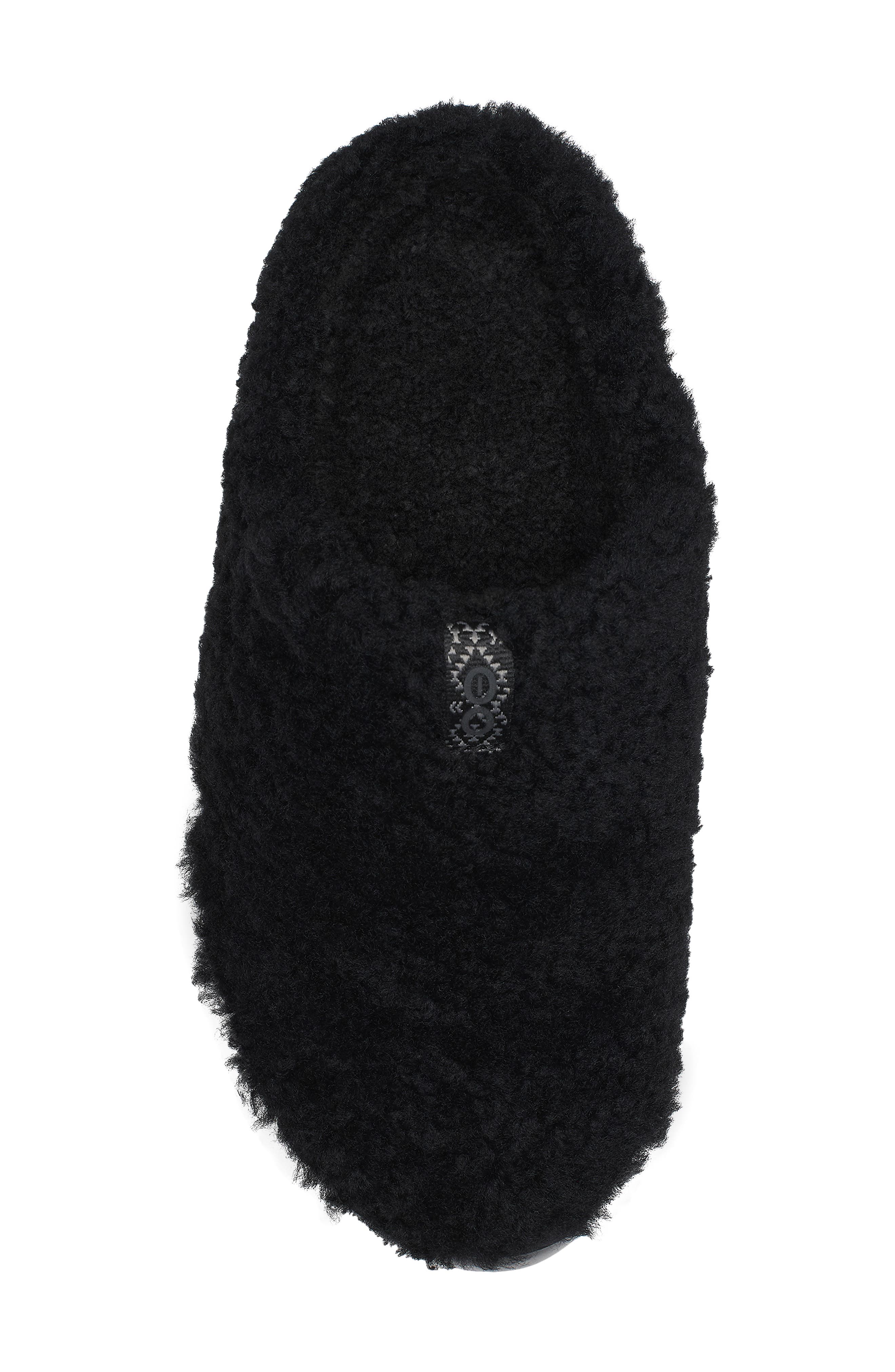 Oocoozie High-Pile Fleece Slipper, Alternate, color, BLACK