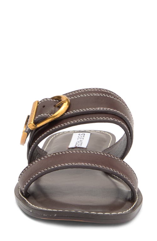 Steve Madden Sivan Slide Sandal In Brown