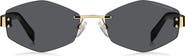 Marc Jacobs 57mm Geometric Sunglasses with Chain