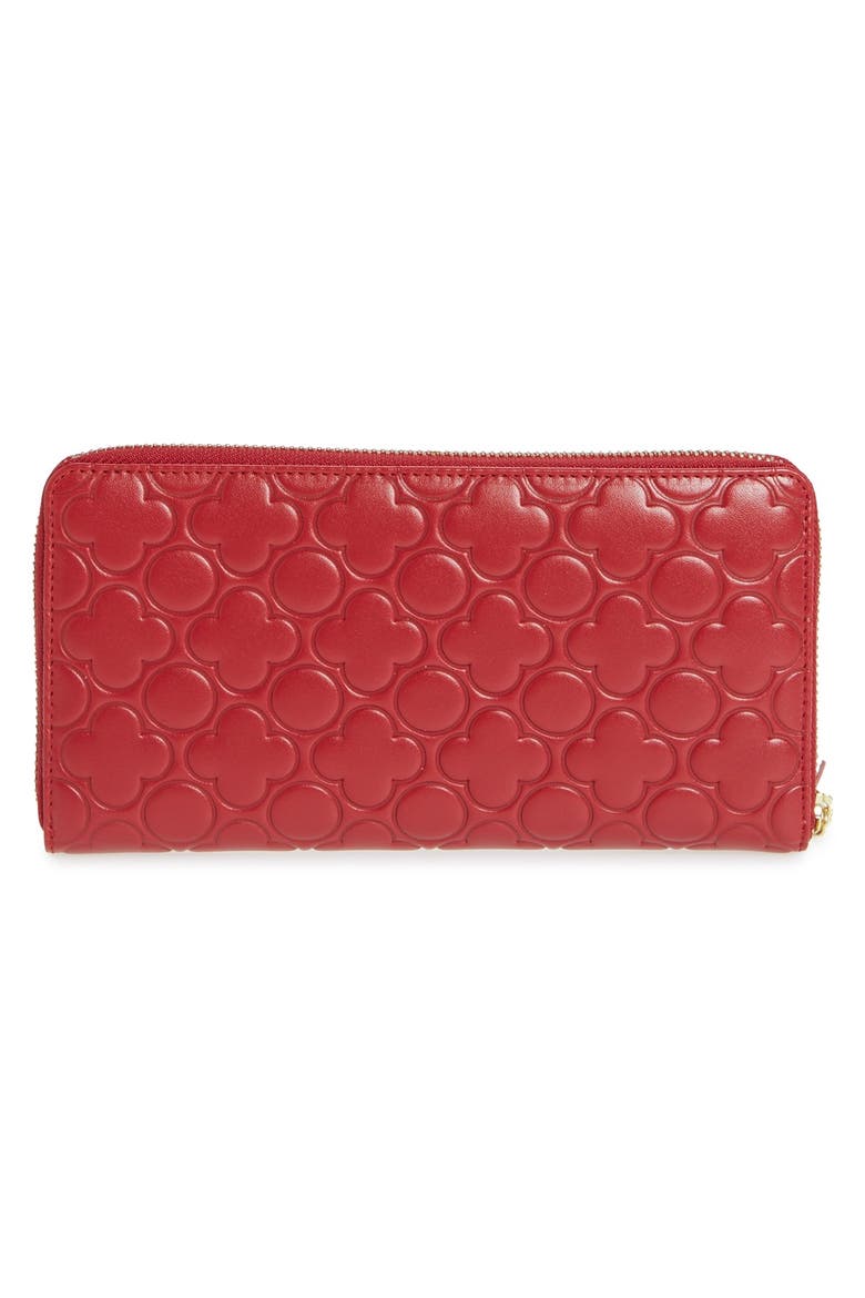 Continental Long Wallet, Alternate, color, CLOVER/ RED