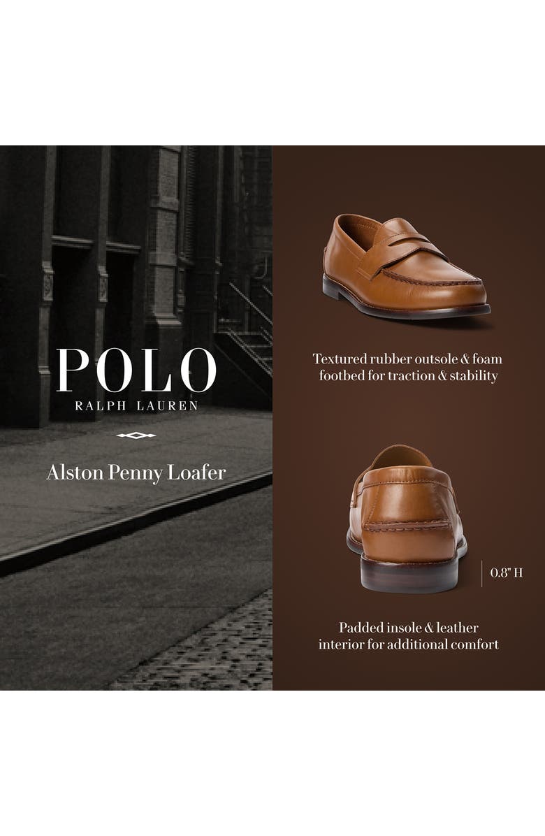 Ralph Lauren Alston Penny Loafer, Alternate, color, Black