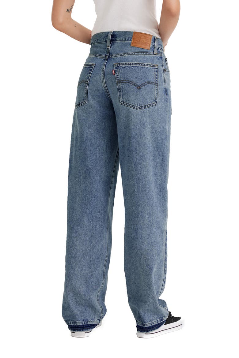 Ripped Baggy Dad Jeans, Alternate, color, SHE SAID WHY