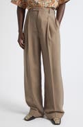 Valentino Pleated Virgin Wool Trousers