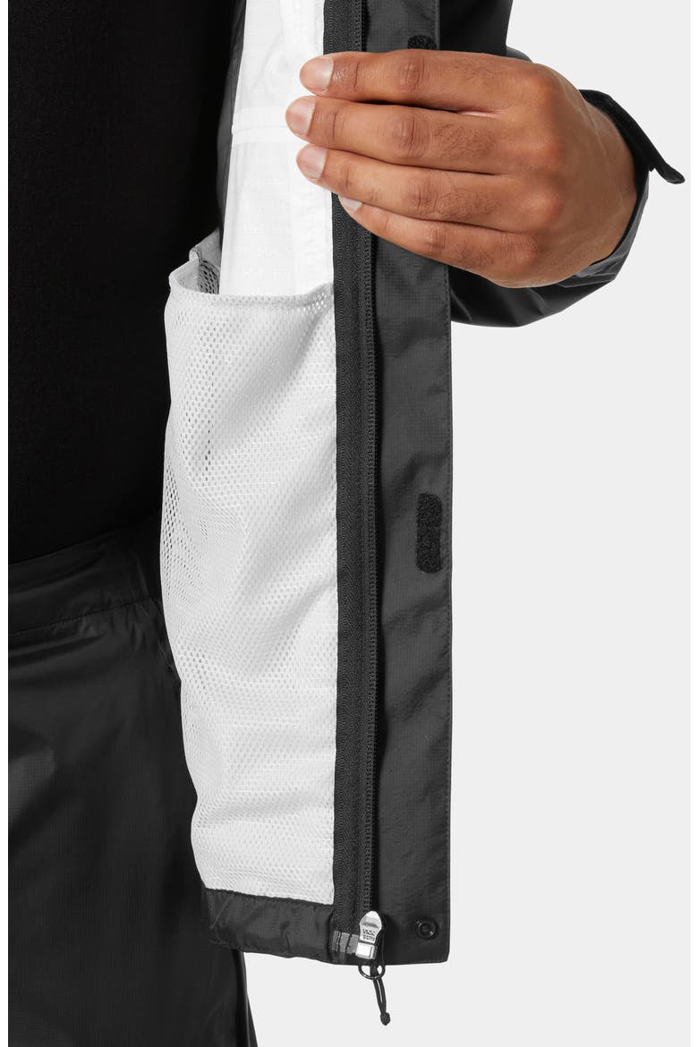 Loke 2.0 Waterproof Packable Jacket, Alternate, color, BLACK
