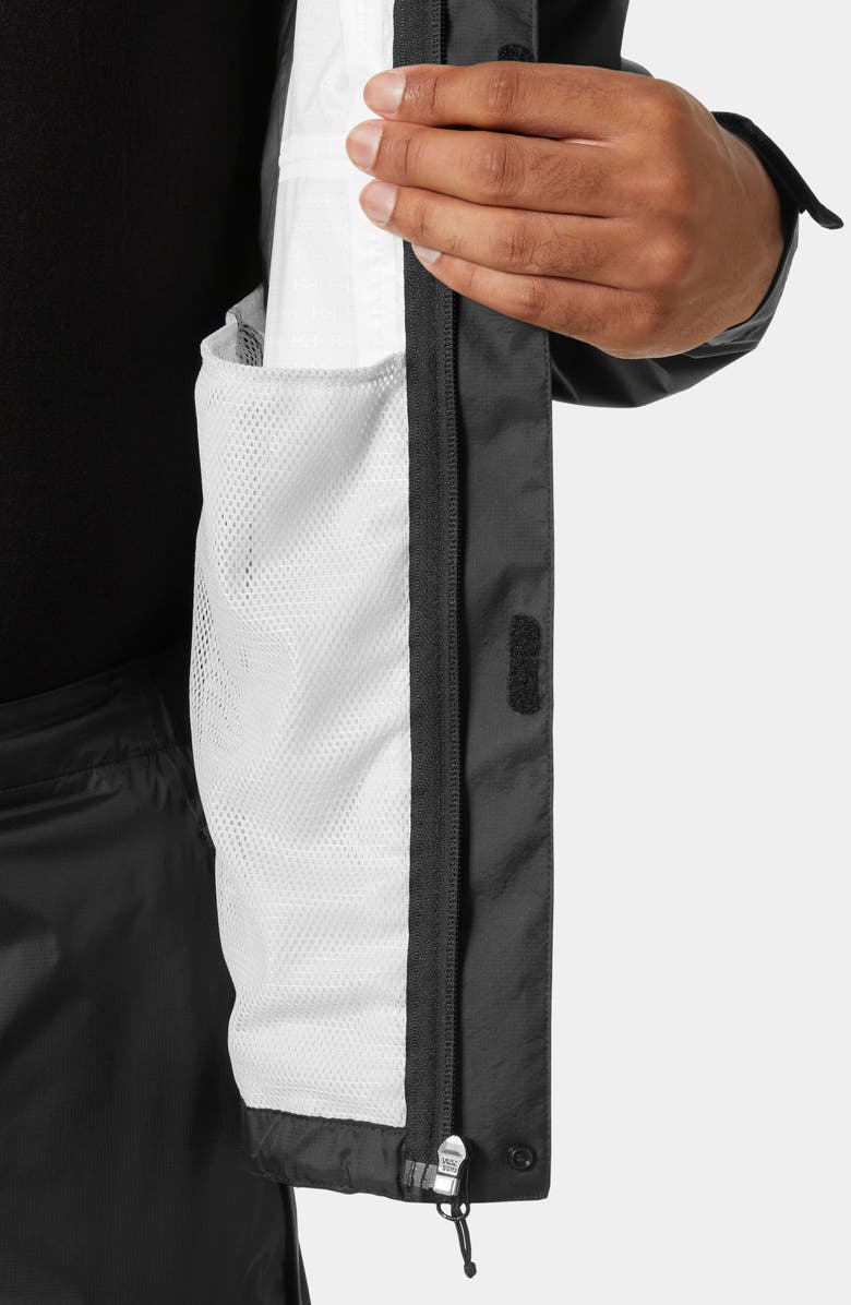 Helly Hansen Loke 2.0 Waterproof Packable Jacket, Alternate, color, Black