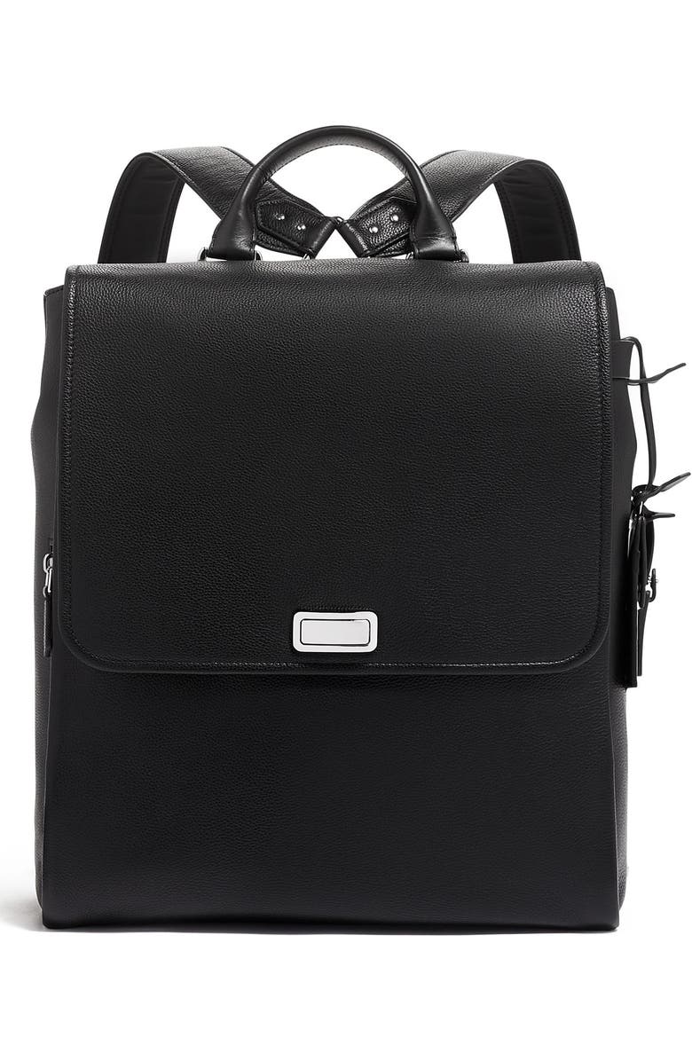 TUMI Lisette Leather Backpack, Main, color,