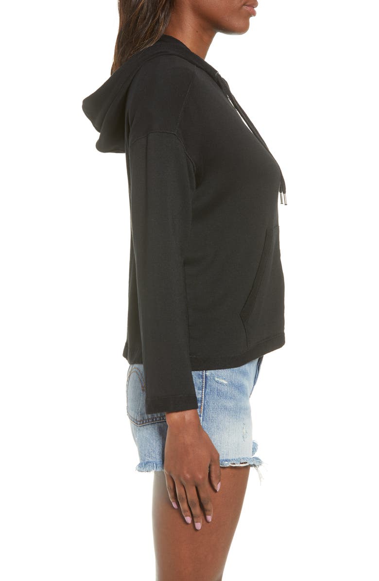 Splendid French Terry Zip Hoodie, Alternate, color, 