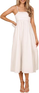 Petal & Pup Alice Bow Back Sleeveless Midi Dress