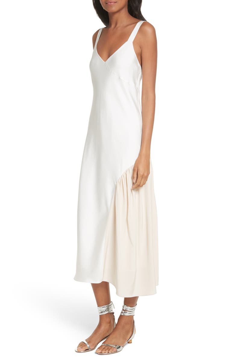 Tibi Colorblock Slipdress, Alternate, color,