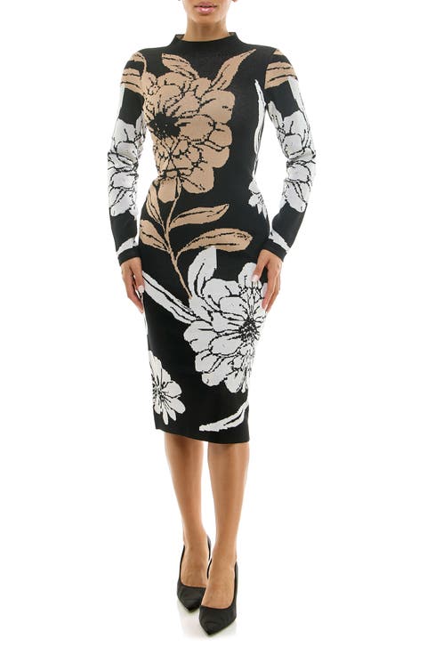Long Sleeve Body-Con Dress