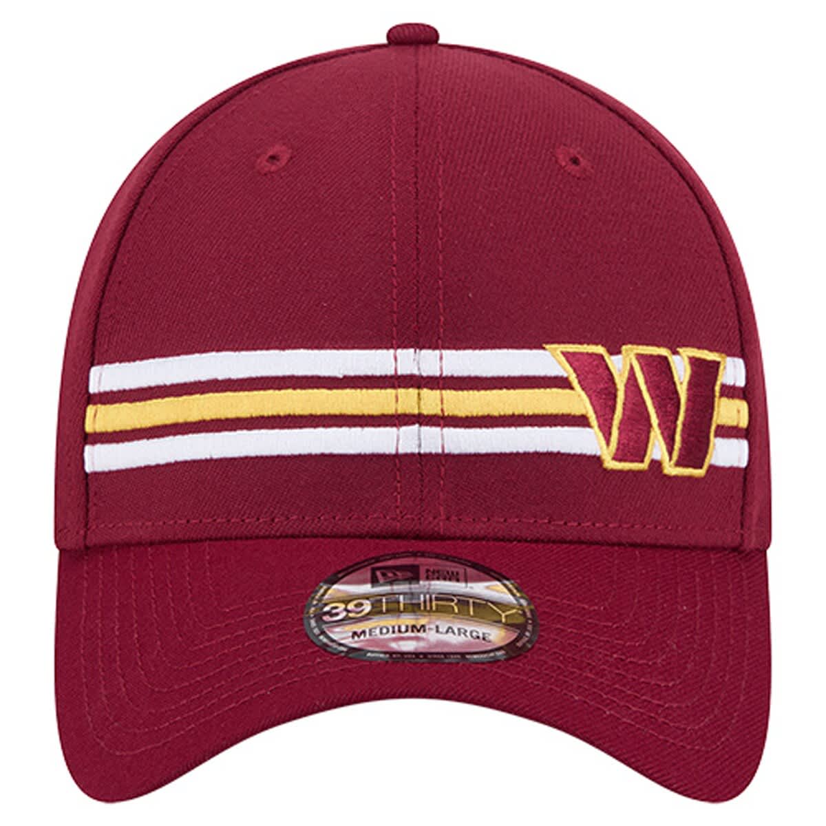 New Era Men's New Era Burgundy Washington Commanders Stripes 39THIRTY ...
