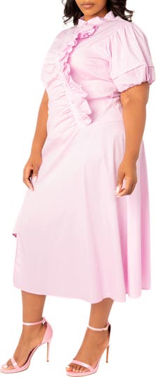 Asymmetric Ruffle Dress