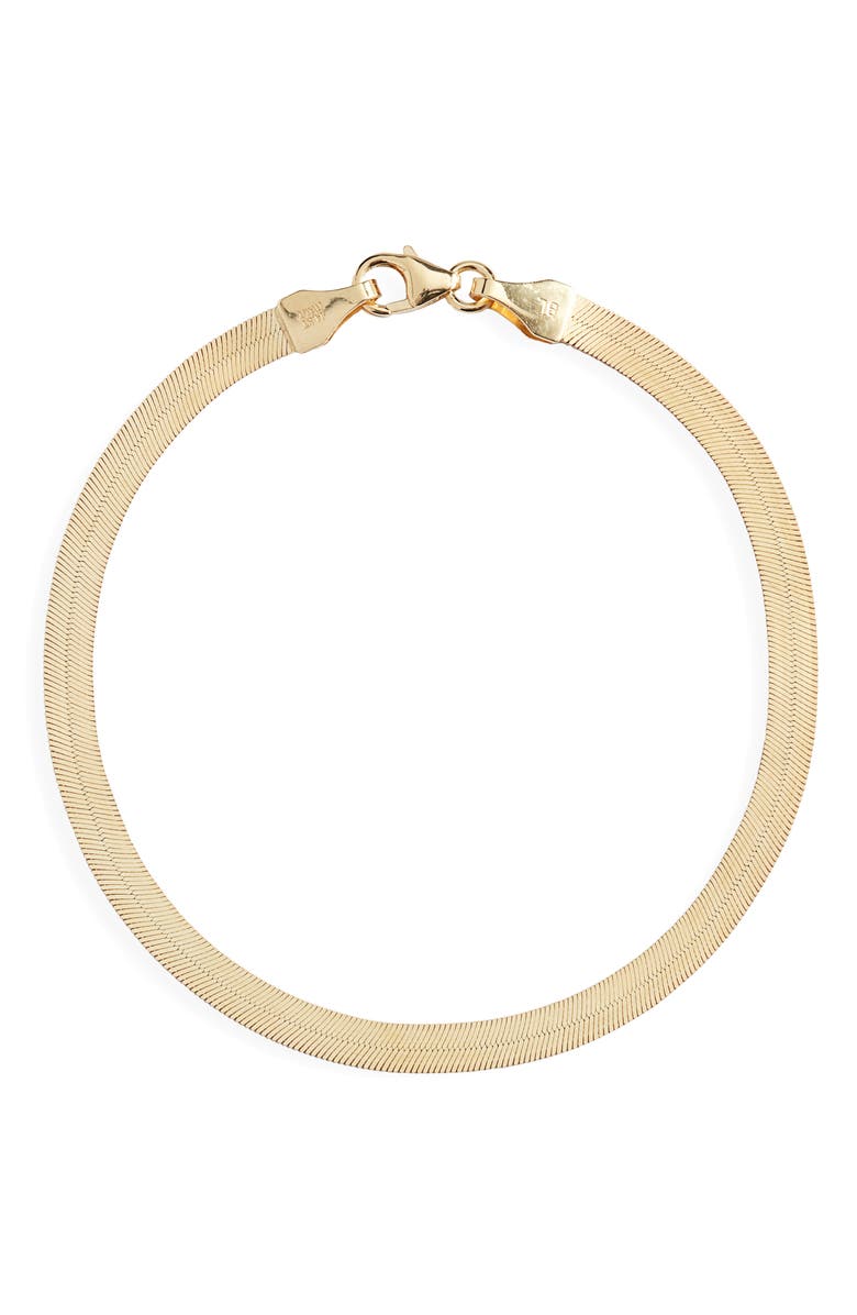 Bony Levy 14K Gold Herringbone Chain Bracelet, Main, color, 14K Yellow Gold