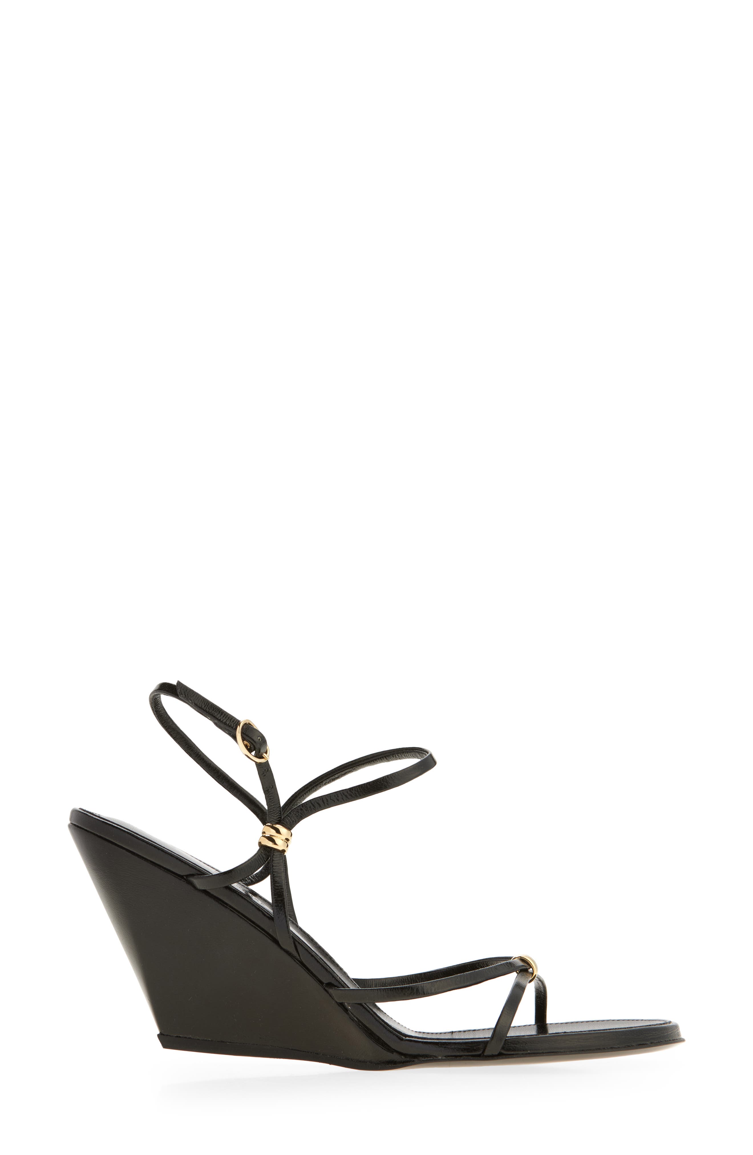 Proenza Schouler Coil Wedge Sandal, Alternate, color, Black