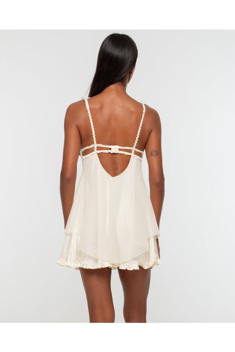 Estrella Ruffled Babydoll, Alternate, color, Yellow