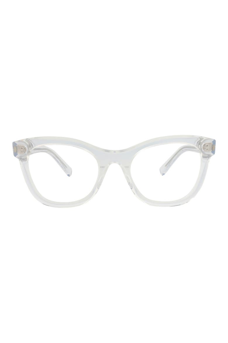 Core Optical 49mm Cat Eye Reading Glasses, Main, color, CRYSTAL CRYSTAL TRANSPARENT
