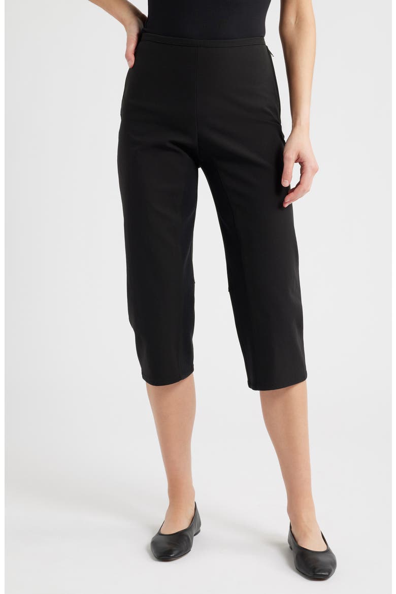 Slim Capri Pants, Main, color, BLACK