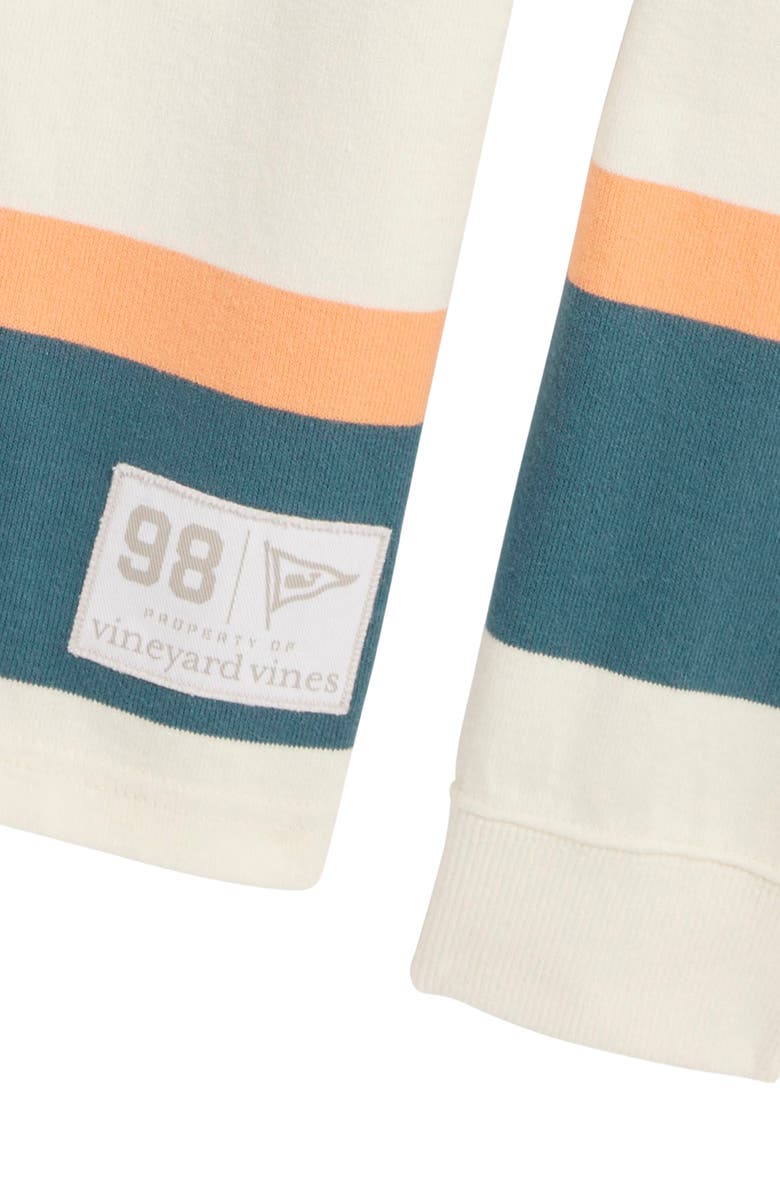 vineyard vines Kids' Stripe Organic Cotton Rugby Polo, Alternate, color,