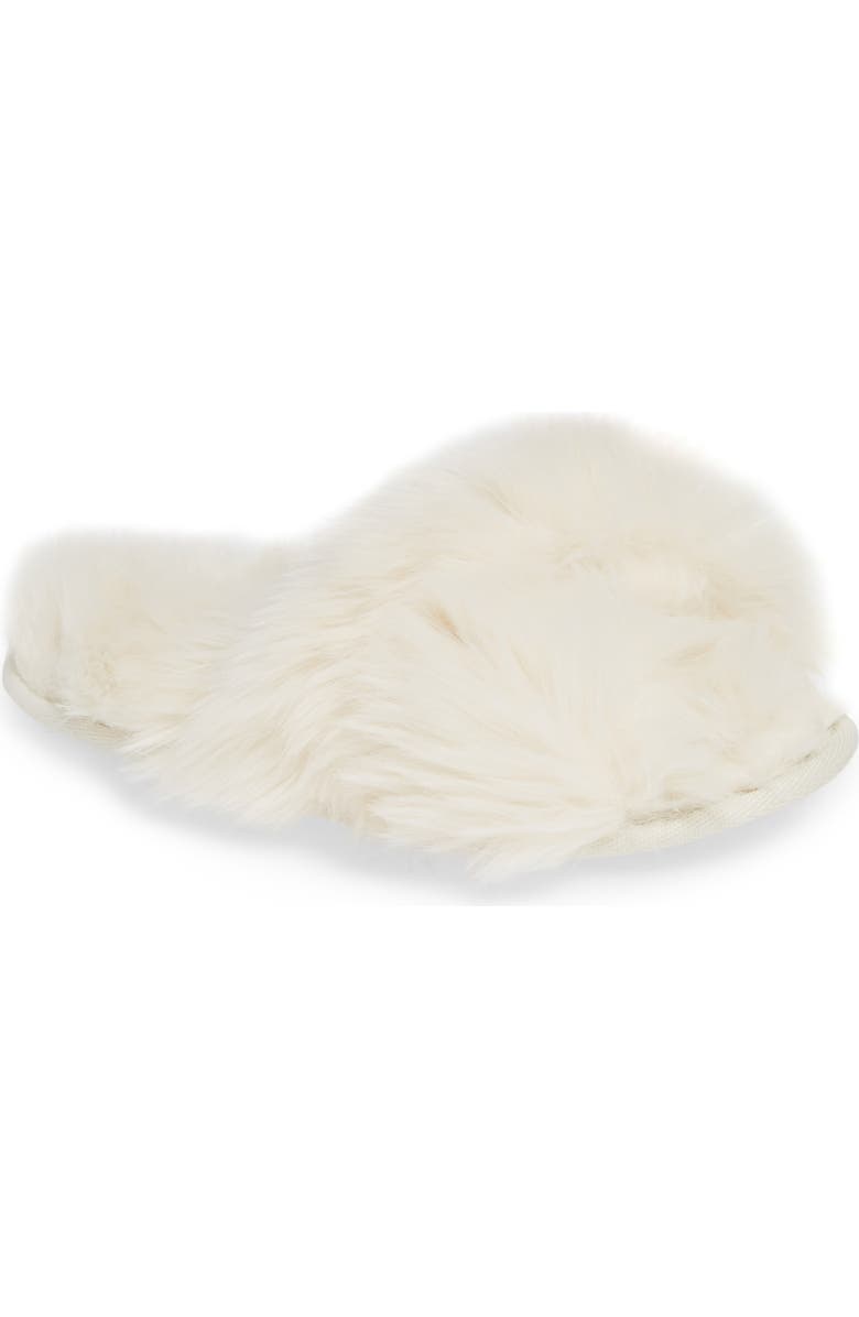 Make + Model Cuddle Plush Faux Fur Scuff Slipper, Main, color,
